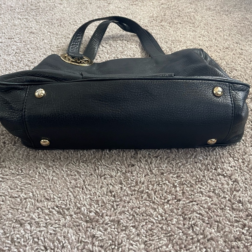Michael Kors Black Leather Purse - Picture 3 of 6